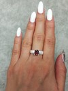 Garnet Silver Ring