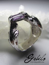 Amethyst Silver Ring with gem report MSU