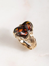 Fire Agate gold ring 