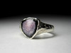 Ring with a slice of tourmaline watermelon