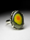 Gold ring with Mexican jasper