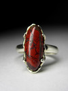 Ring with a jasper red