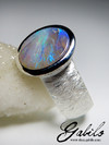 Dark Opal Silver Ring