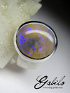Opal gold ring