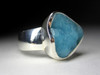 Ring with hemimorphite blue