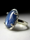 Gold ring with kyanite
