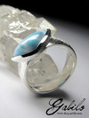Larimar silver ring