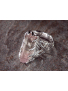 Tourmaline crystal silver ring