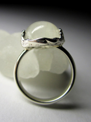 Men's adularia moonstone ring with gem report MSU