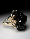 Melanite Black Garnet Gold Ring