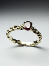 Rhodolite Gold Ring with jewellery report MSU