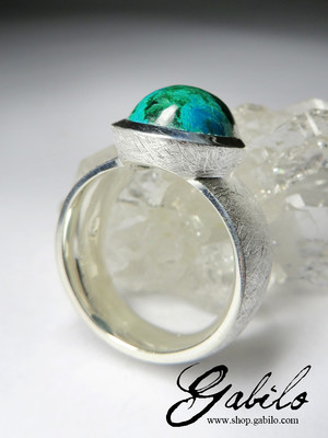 Chrysocolla Silver Ring