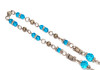Decoration Blue from Glass and Metal Beads