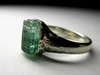 Ring with green tourmaline