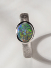 Dark Opal silver ring