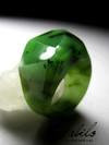Ring of green jade