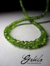 Beads of chrysolite cut