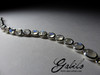 Silver bracelet with moonstone
