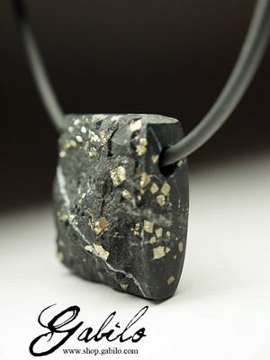 Pendant with pyrite