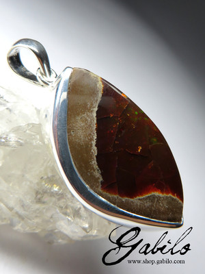 Pendant with chocolate opal