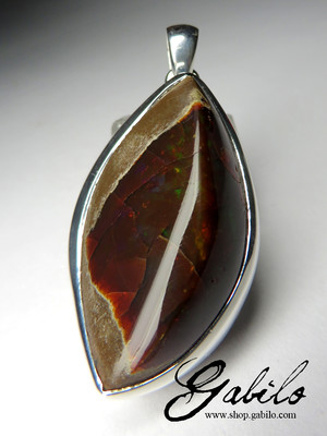 Pendant with chocolate opal