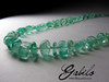 Beads from green beryl