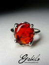 Ring with fire opal Mexican
