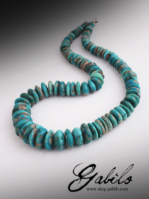 Tourquoise Iran Beaded Necklaces