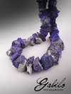 Beads from lapis lazuli unprocessed
