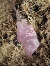 Pendant with Rose Quartz crystal