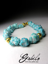Bracelet made of turquoise nuggets