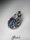 Triplet opal silver pendant
