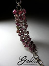 Bracelet with untreated tourmalines