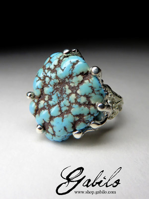 Ring with turquoise Kazakhstan