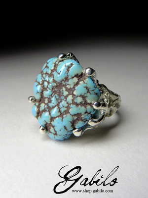 Ring with turquoise Kazakhstan