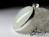 Silver pendant with white nephrite