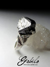 Silver Ring with Magnetite