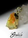 Golden pendant with Ethiopian opal