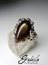 Ring with fire agate