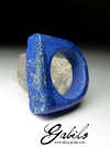 One-piece lapis lazuli ring