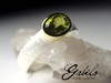 Ring with chrysolite cut