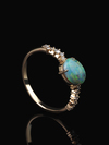 Australian Opal gold ring