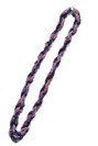 Decoration from colored chains spiral 12 rows