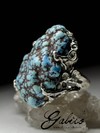 Large ring with turquoise Kazakhstan