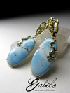 Turquoise gold earrings 