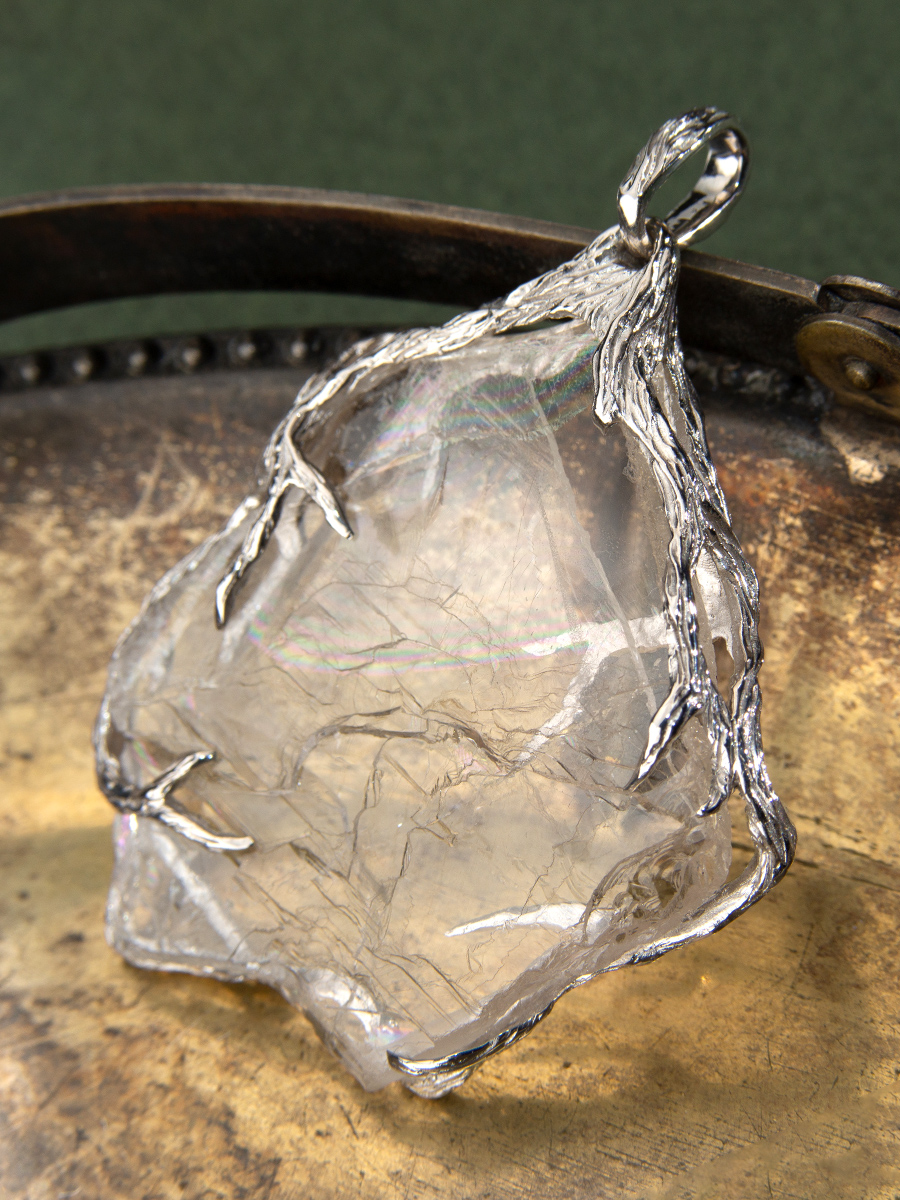 topaz crystal pendant