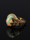 Ethiopian Opal gold Ivy ring