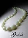 Beads of white jade