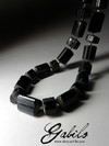 Beads from black tourmaline sherla