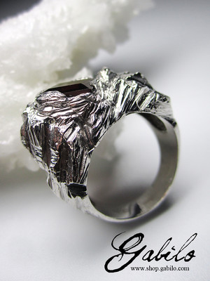 Almandine Silver Ring